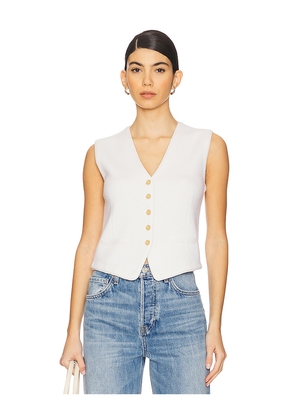 Guest In Residence Tailored Vest in Cream. Size M. Also in XS.
