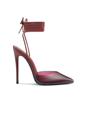 FEMME LA Luisa Lace Up Pump in Burgundy. Size 10. Also in 11, 5, 6, 7, 8, 9.