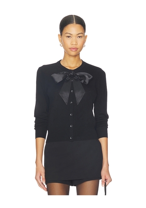 Favorite Daughter The Take A Bow Cardigan in Black. Size L. Also in M, S, XL, XS.