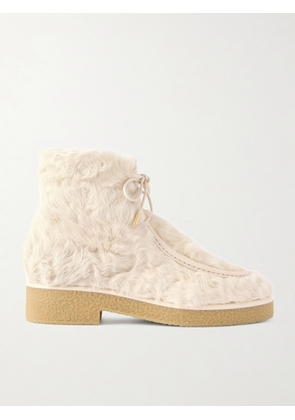 Aquazzura - Frosty Shearling Boots - Cream - IT36,IT36.5,IT37,IT37.5,IT38,IT38.5,IT39,IT39.5,IT40,IT40.5,IT41,IT41.5,IT42