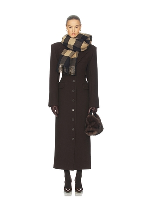 Helsa Italian Wool Blend Topcoat in Chocolate. Size M. Also in S, XS, XXS.