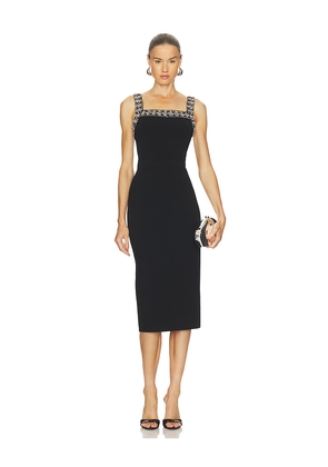 SIMKHAI Maude Midi Dress in Black. Size M. Also in S, XS.