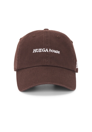 Huega House Icon Classic Dad Hat in Brown.
