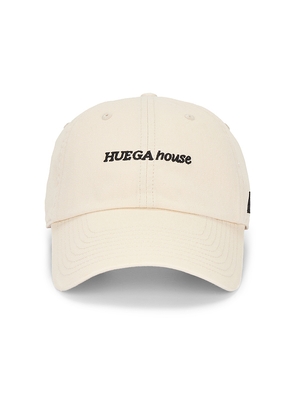 Huega House Icon Classic Dad Hat in Cream.