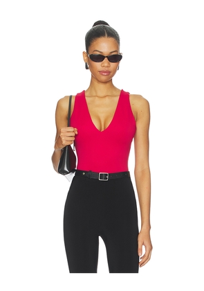 Good American Sculpting Deep V Bodysuit in Red. Size L. Also in M, S, XS, XXL/2X, XXXL/3X, XXXXL/4X.