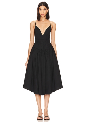 NBD Hela Midi Dress in Black. Size L. Also in M.