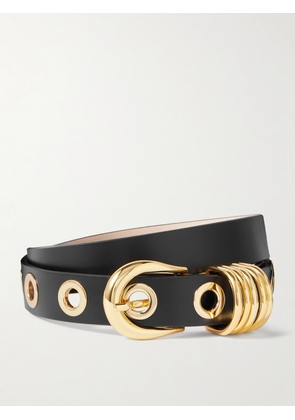 Déhanche - Hollyhock Rivet Eyelet-embellished Leather Waist Belt - Black - x small,small,medium,large,x large