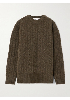 RÓHE - Oversized Cable-knit Wool Sweater - Green - FR 34,FR 36,FR 38,FR 40,FR 42,FR 44