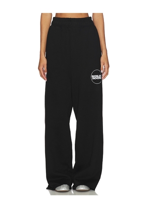 Boiler Room Wide Sweatpant in Black. Size L. Also in M, S, XL/1X, XS.