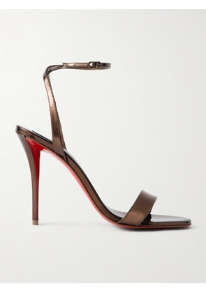 Christian Louboutin - Miss Z 100 Metallic Patent-leather Sandals - IT35,IT36,IT36.5,IT37,IT37.5,IT38,IT38.5,IT39,IT39.5,IT40,IT40.5,IT41,IT41.5,IT42
