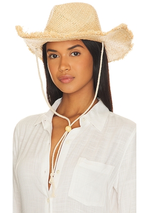 Lovers and Friends Colleen Hat in Tan.