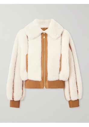 Zimmermann - Shearling Bomber Jacket - Cream - 00,1,2,3