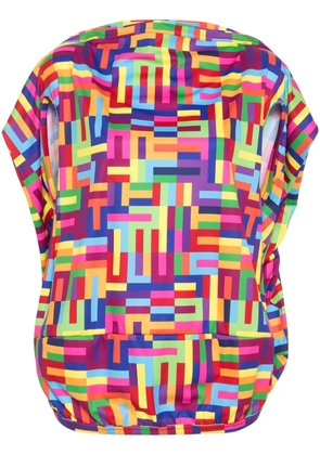 Comme Des Garçons geometric-print T-shirt - Red