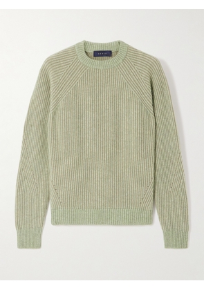 SEASE - Ribbed Cashmere Sweater - Green - 01,2,3,4