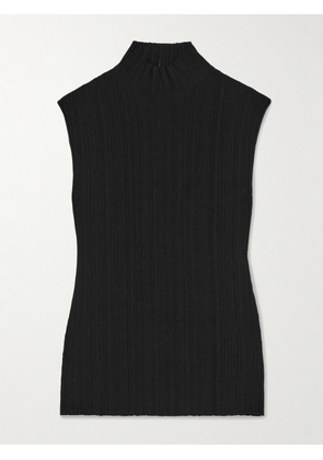 Proenza Schouler - Federica Ribbed-knit Top - Black - x small,small,medium,large,x large