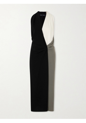 Proenza Schouler - Elsa Ruched Color-block Crepe Midi Dress - Multi - US0,US2,US4,US6,US8,US10,US12,US14
