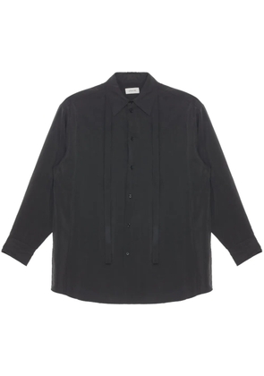 LEMAIRE tie-detail shirt - Brown