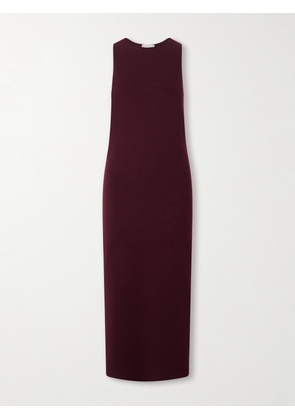 HIGH SPORT - Devin Wool-blend Midi Dress - Burgundy - x small,small,medium,large,x large