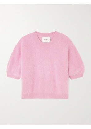 LISA YANG - Juniper Brushed-cashmere Sweater - Pink - 01,2