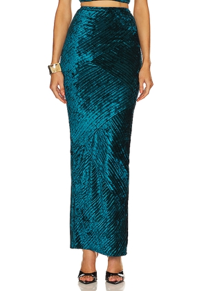 Michael Costello x REVOLVE Spencer Skirt in Teal. Size XS. Also in XXS.