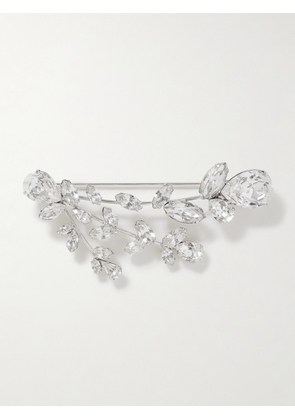 Jennifer Behr - Apolline Silver-tone Crystal Brooch - One size