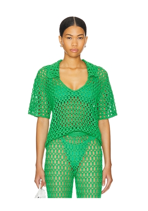 MORE TO COME Rue Top in Green. Size M. Also in S, XS.