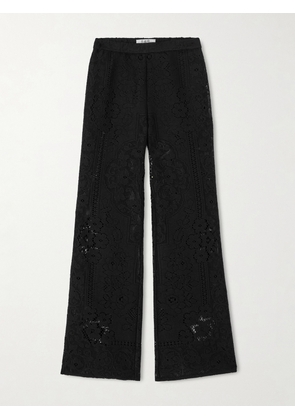 Sea - Arianna Flared Lace Pants - Black - US0,US2,US4,US6,US8,US10,US12