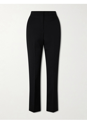 Givenchy - Grosgrain-trimmed Wool Slim-fit Pants - Black - FR 34,FR 36,FR 38,FR 40,FR 42,FR 44