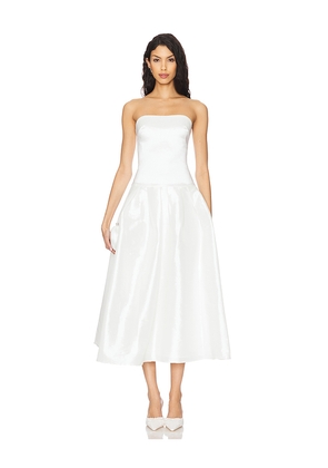 MORE TO COME Cambria Strapless Dress in White. Size L. Also in M, S.