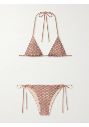 Missoni - Metallic Crochet-knit Bikini - Brown - IT36,IT38,IT40,IT42,IT44,IT46,IT48