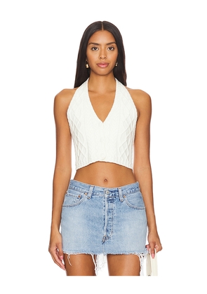 MORE TO COME Adelina Vest in Ivory. Size L. Also in M.