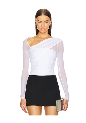 Michael Costello x REVOLVE Mamie Bodysuit in White. Size S. Also in XXS.