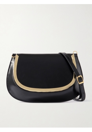SIMKHAI - Logan Gold-tone Leather Shoulder Bag - Black - One size