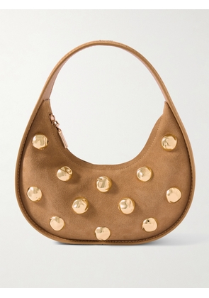 SIMKHAI - Finn Studded Suede Tote - Brown - One size