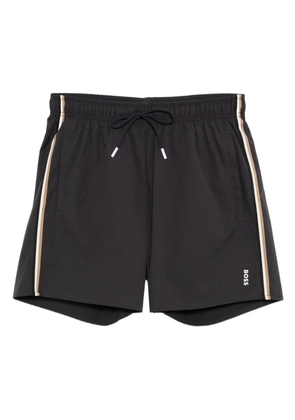 BOSS logo-print swim shorts - Grey