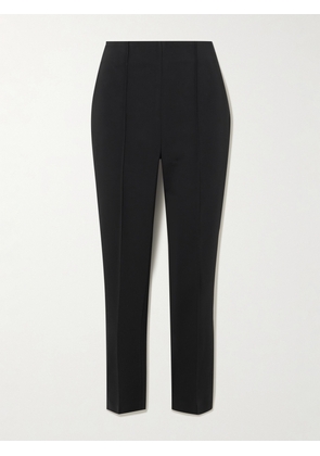 RÓHE - Pintucked Grain De Poudre Skinny Pants - Black - FR 34,FR 36,FR 38,FR 40,FR 42,FR 44