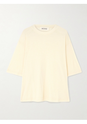RÓHE - Oversized Wool-jersey T-shirt - Off-white - FR 34,FR 36,FR 38,FR 40,FR 42,FR 44