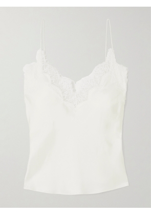 RÓHE - Lace-trimmed Silk Camisole - Cream - FR 34,FR 36,FR 38,FR 40,FR 42,FR 44