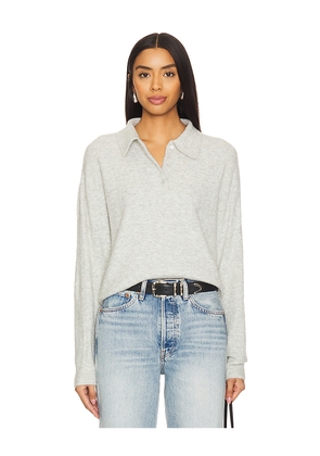 Lovers and Friends Ivy Polo Sweater in Grey. Size L. Also in M, S, XS, XXS.
