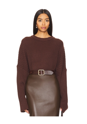 LBLC The Label Telo Sweater in Brown. Size M. Also in S.