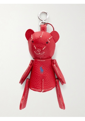 Polo Ralph Lauren - Bear Textured-leather And Silver-tone Bag Charm - One size