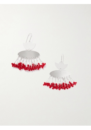 Isabel Marant - Nora Silver-tone Beaded Earrings - One size