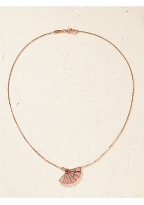 Garrard - Fanfare Symphony 18-karat Rose Gold Multi-stone Necklace - One size