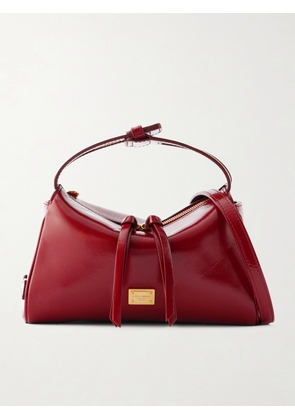 Dolce & Gabbana - Vittoria Patent-leather Shoulder Bag - Red - One size