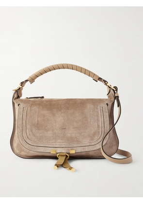 Chloé - Marcie Suede Shoulder Bag - Brown - One size