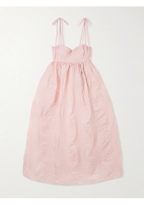 Cecilie Bahnsen - Alena Jacquard Midi Dress - Pink - UK 4,UK 6,UK 8,UK 10,UK 12,UK 14