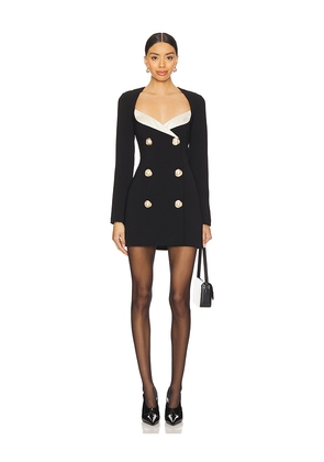 MAJORELLE Alexandra Mini Dress in Black. Size L. Also in S, XXS.