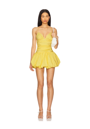 MORE TO COME Liliah Mini Dress in Lemon. Size M. Also in S, XL.