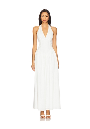 MORE TO COME x Yhasmina Ferrara Bexley Maxi Dress in White. Size M. Also in L, S, XL.