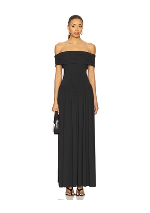 MORE TO COME Brielle Maxi Dress in Black. Size L. Also in M, S, XS.